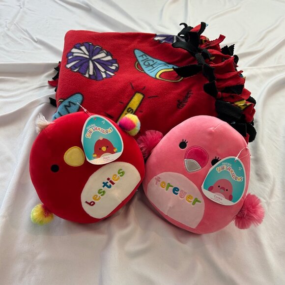 Handmade Soft Reversable Soft Tie Large Throw Fleece Blanket "School Spirit" - Picture 7 of 8